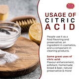 Citric Acid 11 LB Bulk Jar - All Natural, Food Grade, Non-GMO Citric Acid Powder for Cleaning, Bath Bombs, Preserving | Fine Granular & Premium