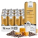 Slate Milk - High Protein Iced Coffee - Caramel Latte - 175mg Caffeine, Lactose Free Energy - 20g Protein, 1g Sugar, 100 Calories, 1g Net Carbs, No