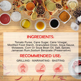 Eaton's Rum BBQ Sauce - Jamaican Barbecue Sauce, Perfect as Meat Rubs, Seasonings, Marinade and Glaze for BBQ, Smoked Meat, Chicken Wings, Steak