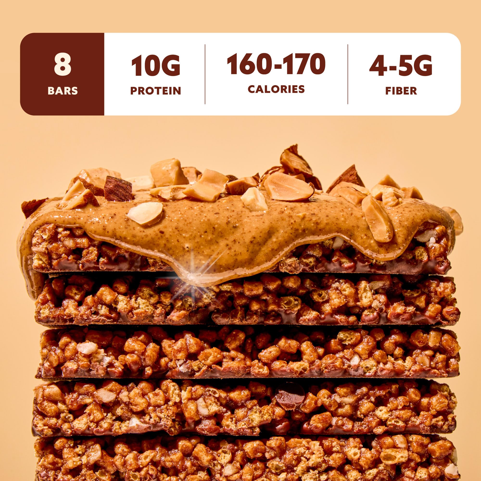 Mezcla Puff-Crispy Plant Based Protein Bars - Variety Pack - Healthy Snacks for Adults & Kids - Granola Bars for School, Travel, & Office Snacks