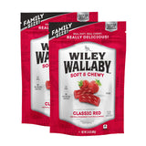 Wiley Wallaby Strawberry Licorice 24 Ounce Classic Gourmet Soft & Chewy Australian Red Licorice Candy Twists, 2 Pack