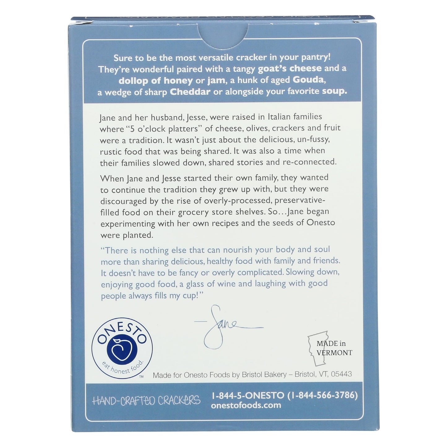 ONESTO Sea Salt Crackers, 4 OZ