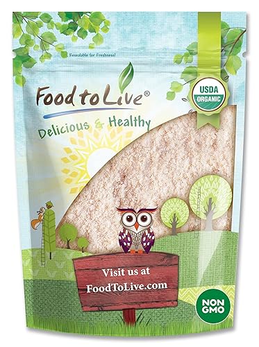 Food to Live Organic Red Lentil Flour, 12 Ounces - Non-GMO, Finely Ground, Pure, Raw, Vegan, Keto, Bulk, Baking Flour for Pizza, Pasta and Lasagna