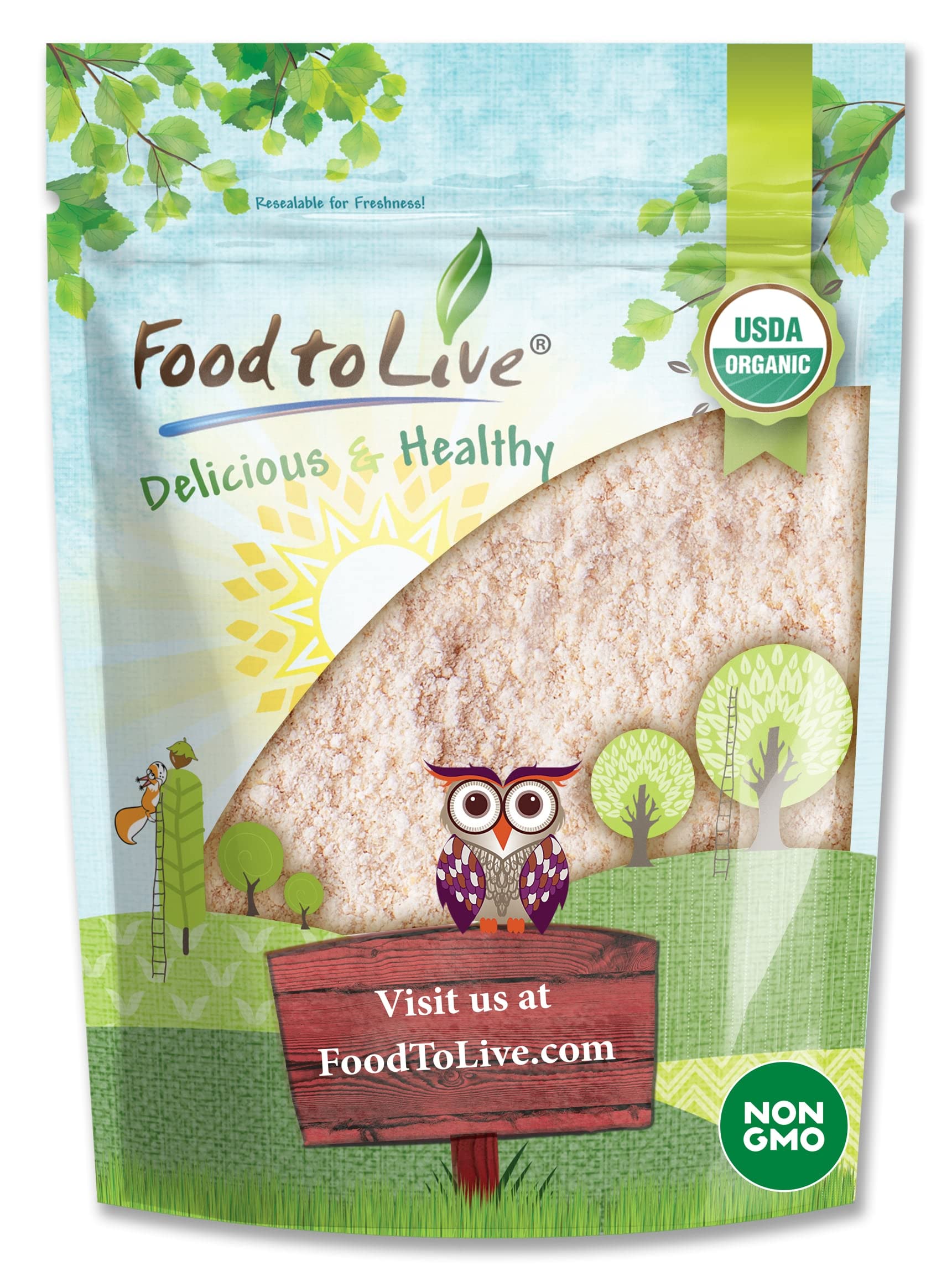 Food to Live Organic Red Lentil Flour, 12 Ounces - Non-GMO, Finely Ground, Pure, Raw, Vegan, Keto, Bulk, Baking Flour for Pizza, Pasta and Lasagna