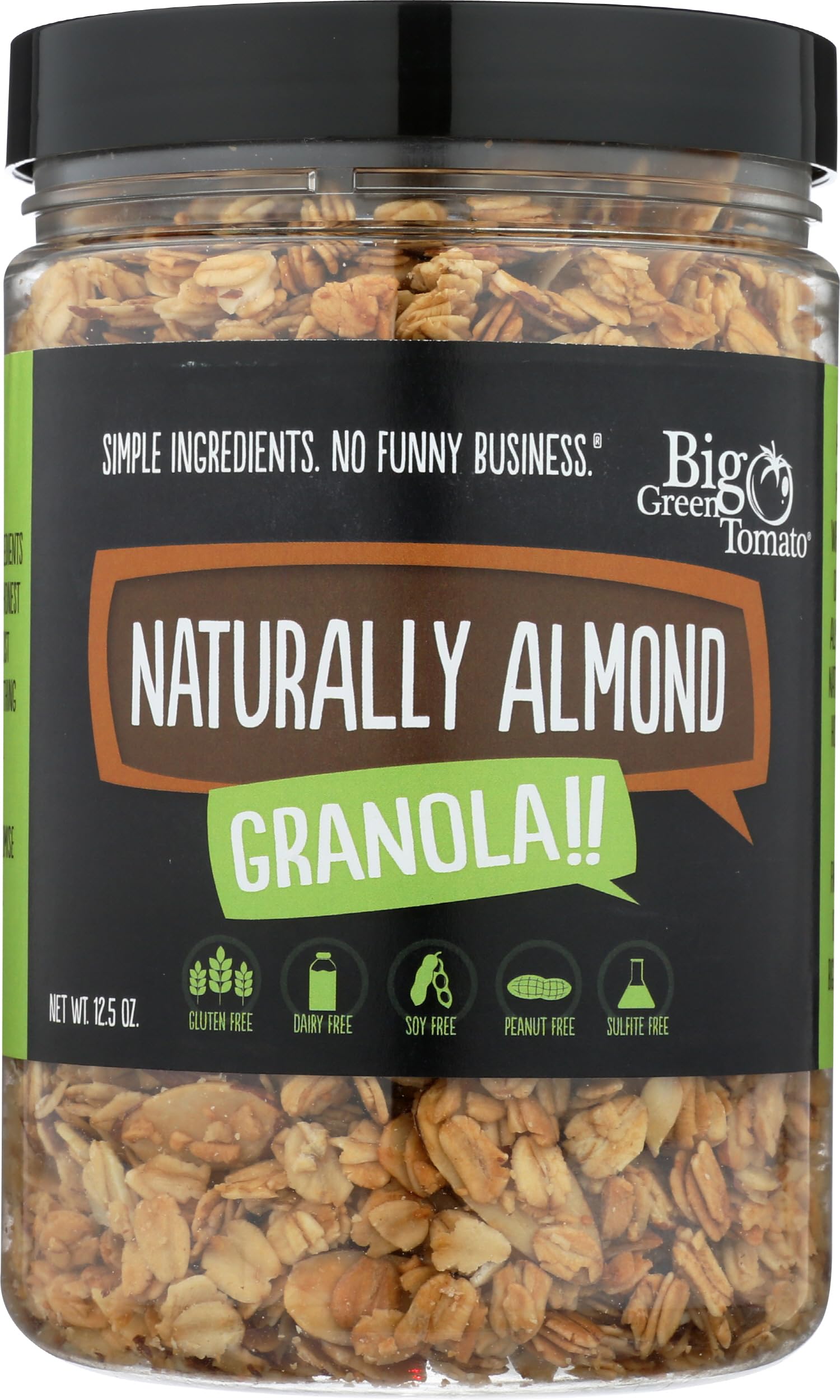 Granola!! Naturally Almond: Gluten, Peanut, Soy, Dairy, & Sulfite Free, 12.5oz from Big Green Tomato