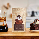 Grounds & Hounds Coffee - 12oz Ground Bag, Medium/Dark Roast Coffee, Brownie A La Mode Ground 12oz bag