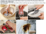 2-Pack Silicone Sponge, Non-Scratch Scrubber & Heat Resistant Pot Holder, Double-Sided Cleaner for Kitchen, Dishes, Pots, Pans, Fruits & Vegetables