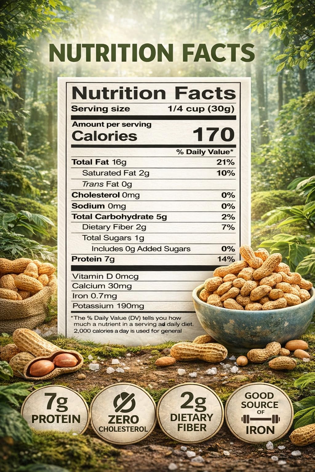 Peanuts In Shell | 4 LB Bulk Value Pack | Unsalted & Roasted - Healthy natural snack, Perfect for office, share and TO-GO | Value Pack, Whole Peanuts