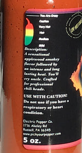 Ghost Pepper Hot Sauce Wicked Tickle XXX Chipotle Extra Hot World's Hottest Hot Sauce Gift Wax Sealed Wings