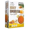 Fusion Select 20 Sachets Original Ginger Honey Crystals Packets - Crystallized Ginger Tea with Honey - Easy-to-Prepare Instant Drink Mix - Natural