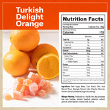 Eastanbul Turkish Delight, 8.8oz, Turkish Delights Candy with Orange Flavor, Lokum, Loukoumi, Narnia Gifts, Vegan Gifts, Nut-Free, Gluten Free