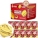 ONETANG Freeze-Dried Fruit Mango Chips, 10 Pack Single-Serve Pack, Non GMO, Kosher, No Add Sugar, Gluten free, Vegan, Holiday Gifts, Healthy Snack