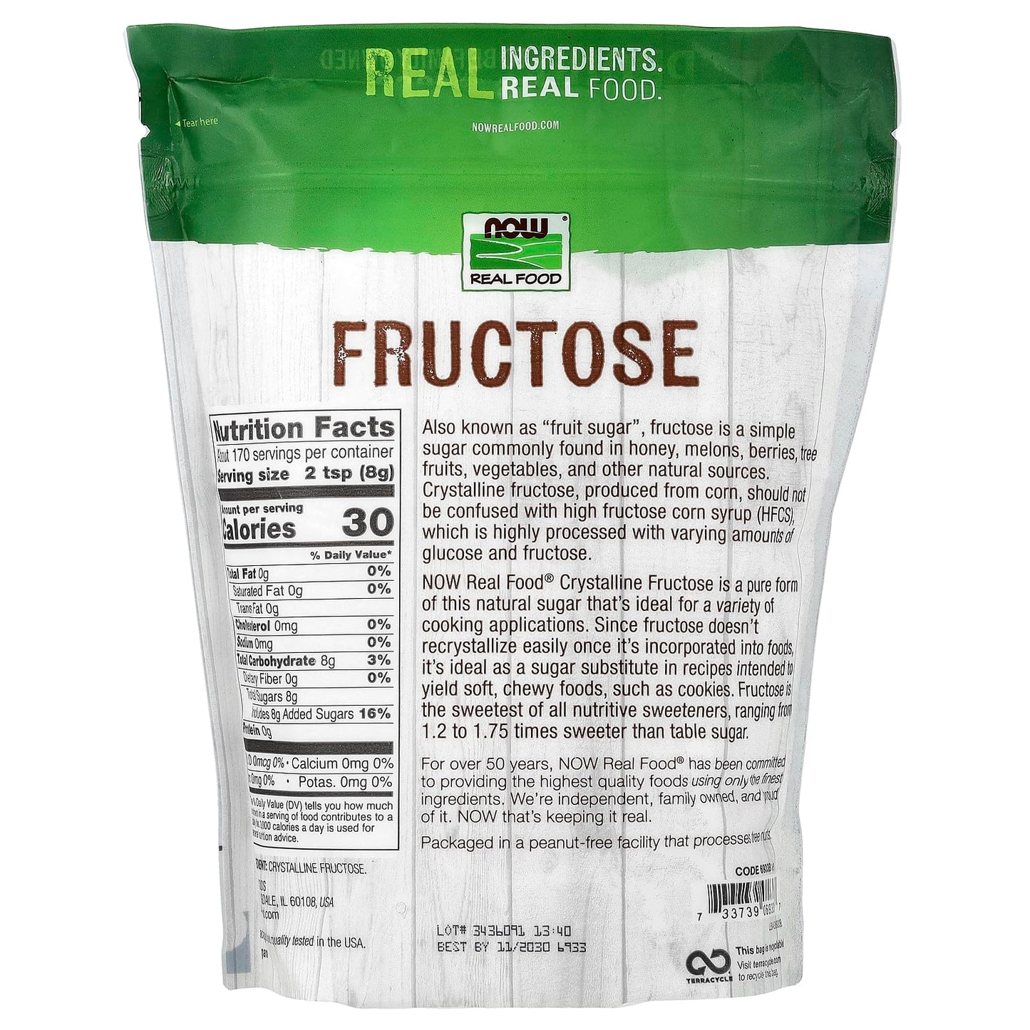 NOW Foods - FRUCTOSE 3 LB