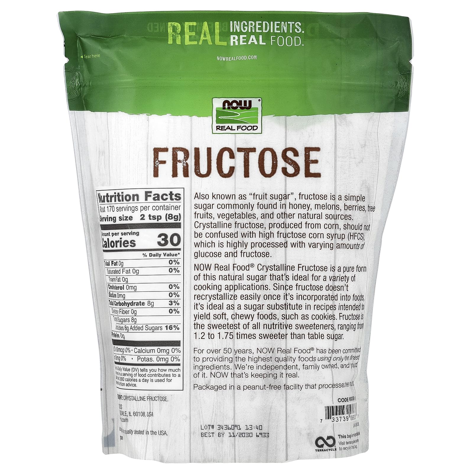 NOW Foods - FRUCTOSE 3 LB