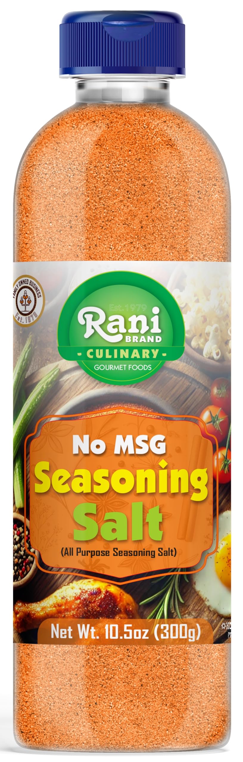 Rani No MSG Seasoning Salt (All Purpose Seasonign Salt) 10.5oz (300g) PET Jar ~ All Natural | Gluten Friendly | NON-GMO | Kosher | Vegan | Product