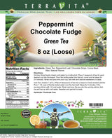 Peppermint Chocolate Fudge Green Tea (Loose) (8 oz, ZIN: 542452)
