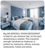 Big D 426 Aerosol Room Deodorant, Mountain Air Fragrance, 15 oz (Pack of 12) - Industrial strength handheld air freshener ideal for restrooms