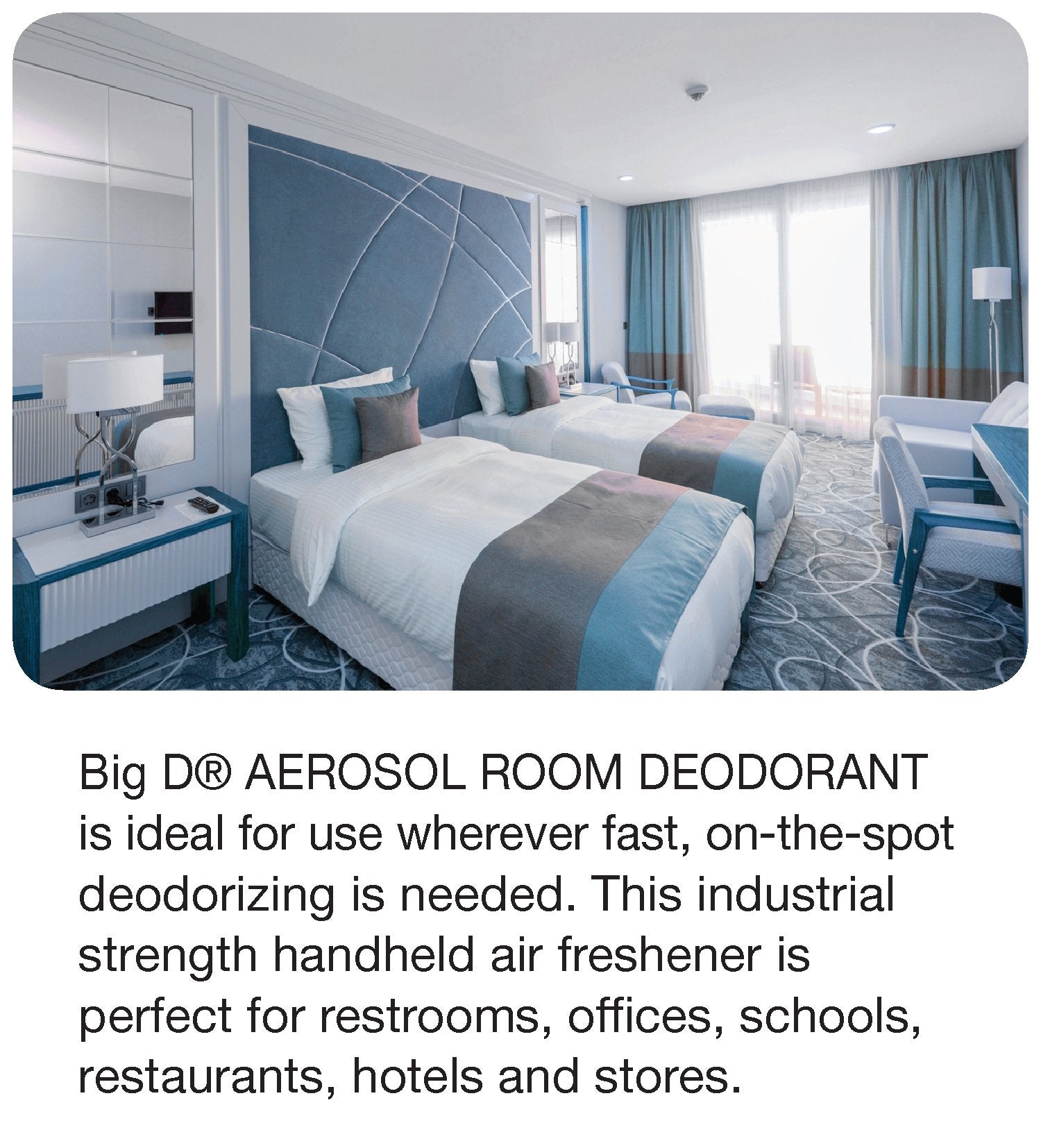 Big D 426 Aerosol Room Deodorant, Mountain Air Fragrance, 15 oz (Pack of 12) - Industrial strength handheld air freshener ideal for restrooms