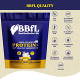 BBfL Grass-Fed Whey Protein Shake - 21g rBGH-Free Protein, Vanilla Bean + Apple Cider Vinegar, Prebiotics, Digestive Enzymes, Supports Gut Health