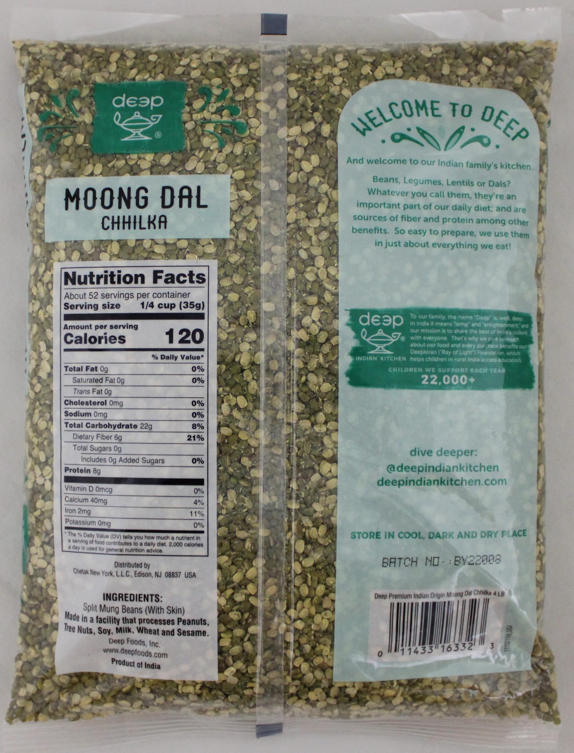 Moong Dal Chhilka Premium Indian Origin (4lb)