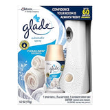 Pack of 4 - Glade Automatic Spray Air Freshener Starter Kit, Clean Linen, 6.2 Fluid oz, Blue