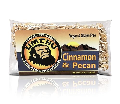 Cinnamon Pecan Umchu Bar (Box of 12) Gluten Free, Vegan, Hand Made