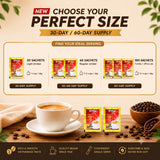 Vinacafe 40 cts 3 in 1 Vietnamese Instant Coffee Gold Red Strong Rich Blend, 40 Sachets (2 Bags of 20 Sachets)