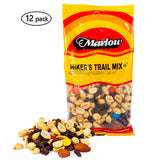 Trail Mix, 12 Pack - All Natural and Low Calorie Nut Snack with Nuts and Chocolate Candies - Tasty, Vegetarian and Kosher - 2 Ounce Bags - By Marlow