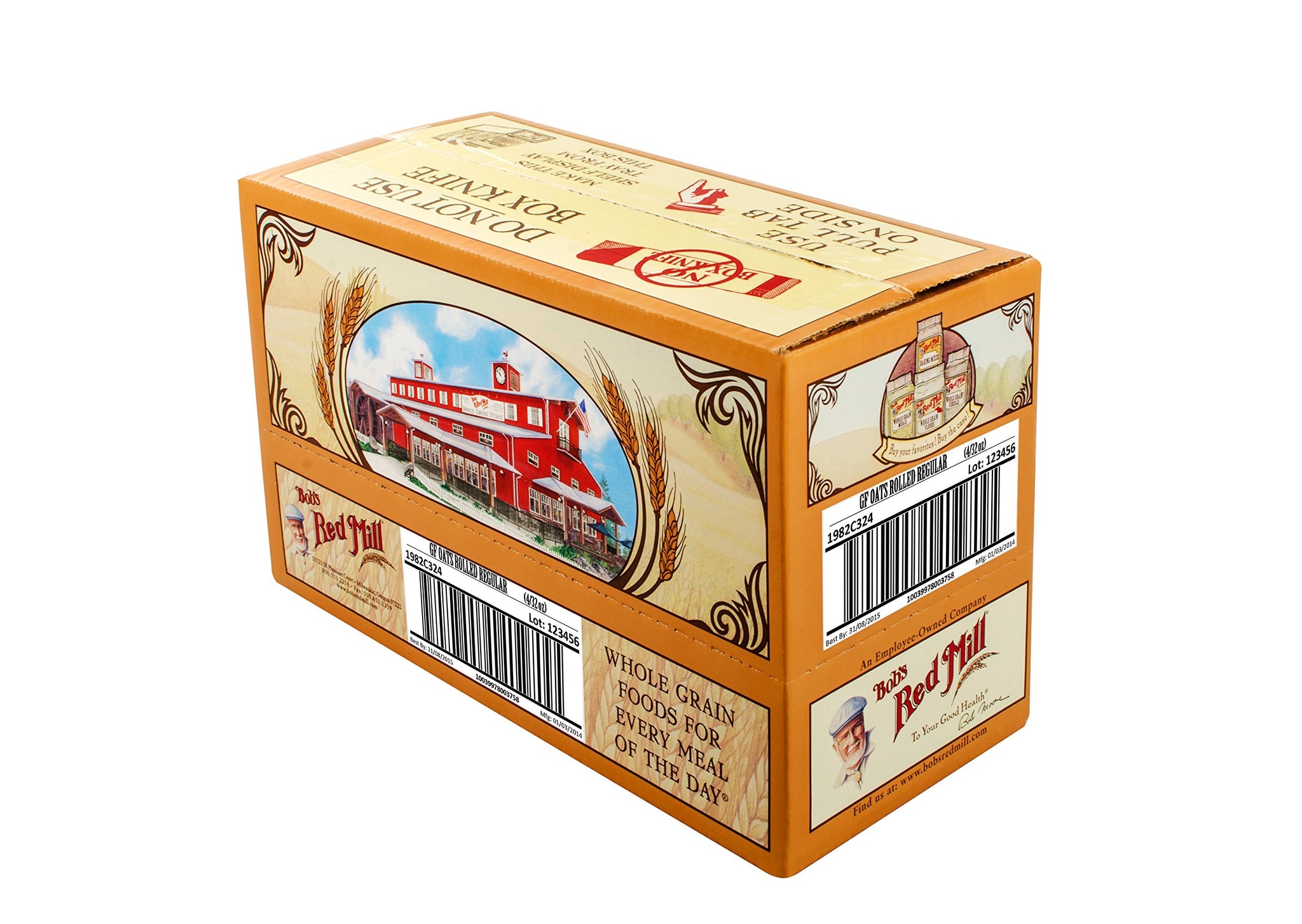 Bob's Red Mill Gluten Free Old Fashioned Rolled Oats, 32 Ounce (Pack of 4)