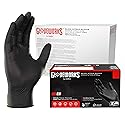 GLOVEWORKS Black Nitrile Gloves for Cooking, Food Prep, Disposable, 5 Mil, For Professional Cleaning, Medium, Case of 1000