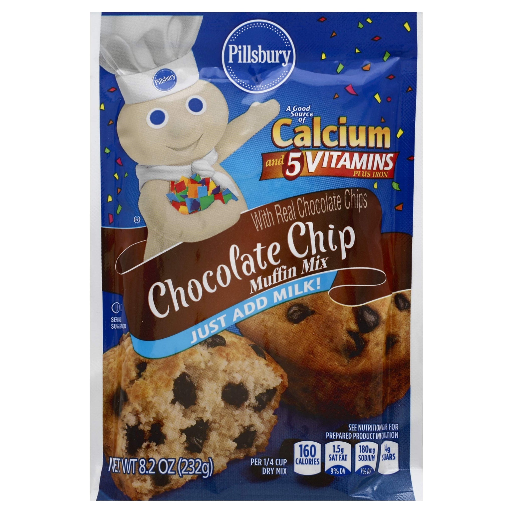 Pillsbury Chocolate Chip Muffin Mix, 7.4-Ounce