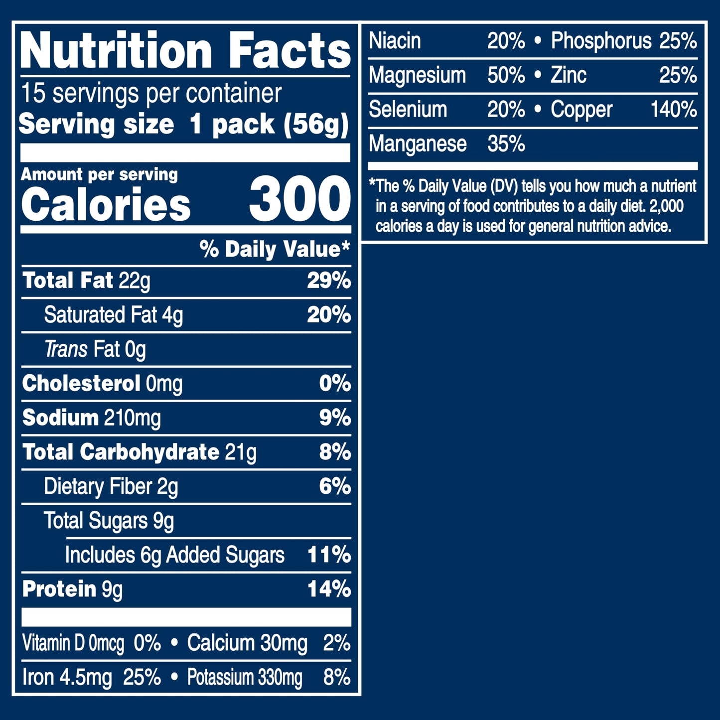 PLANTERS Deluxe Honey Roasted Whole Cashews, Party Snacks, Plant-based Protein, 2 oz Bags (Pack of 15)