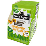 Once Again Organic Sunflower Butter Packets - Individual Sunflower Butter Packets for Snacks, Travel, Lunches - Single Serve Squeeze Packs - Vegan