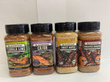 Blackstone Tequila Lime, Sweet Maple, Pineapple Sriracha, Crazy Cajun Seasoning - Griddle Premium BBQ Barbecue Rub 4 Pk Choice Bundle (30.2 oz) + BBQ
