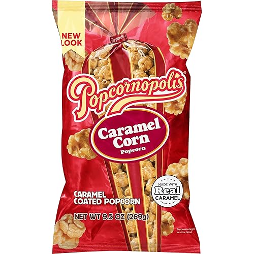 Popcornopolis Caramel Popcorn, Sweet Gourmet Indulgent Sharing Size Treat