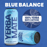 COOLER CO. | YERBA MATE | 100% Org Caffeine | Blue Balance Flavor (12 Pack)