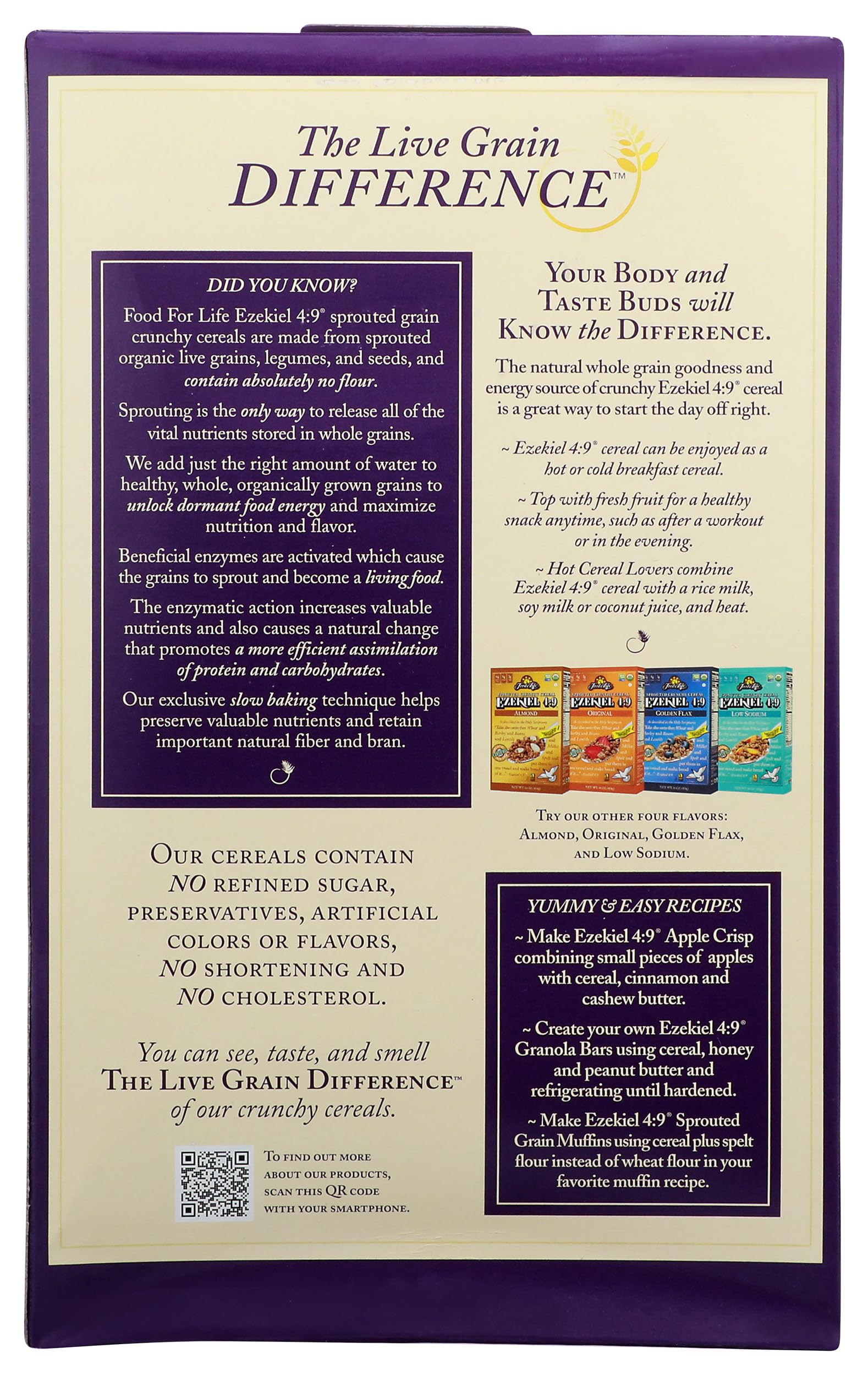 Food For Life Ezekiel 4:9 - Organic Cinnamon Raisin Granola Cereal, Vegan, 16 Oz