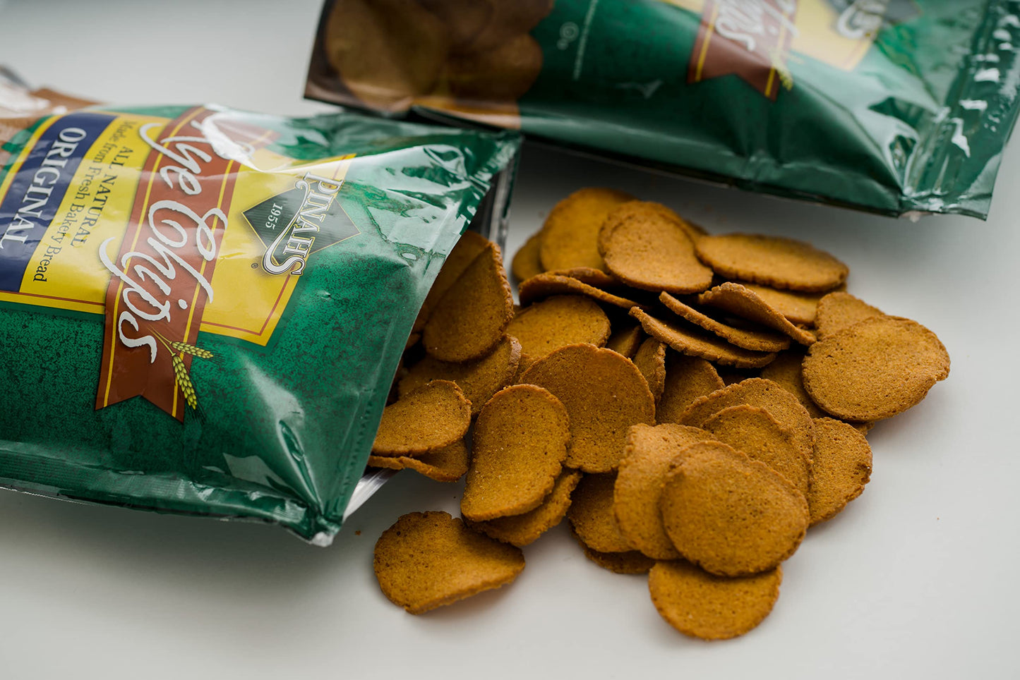 Pinahs Rye Chips , Garlic, 7 ounces