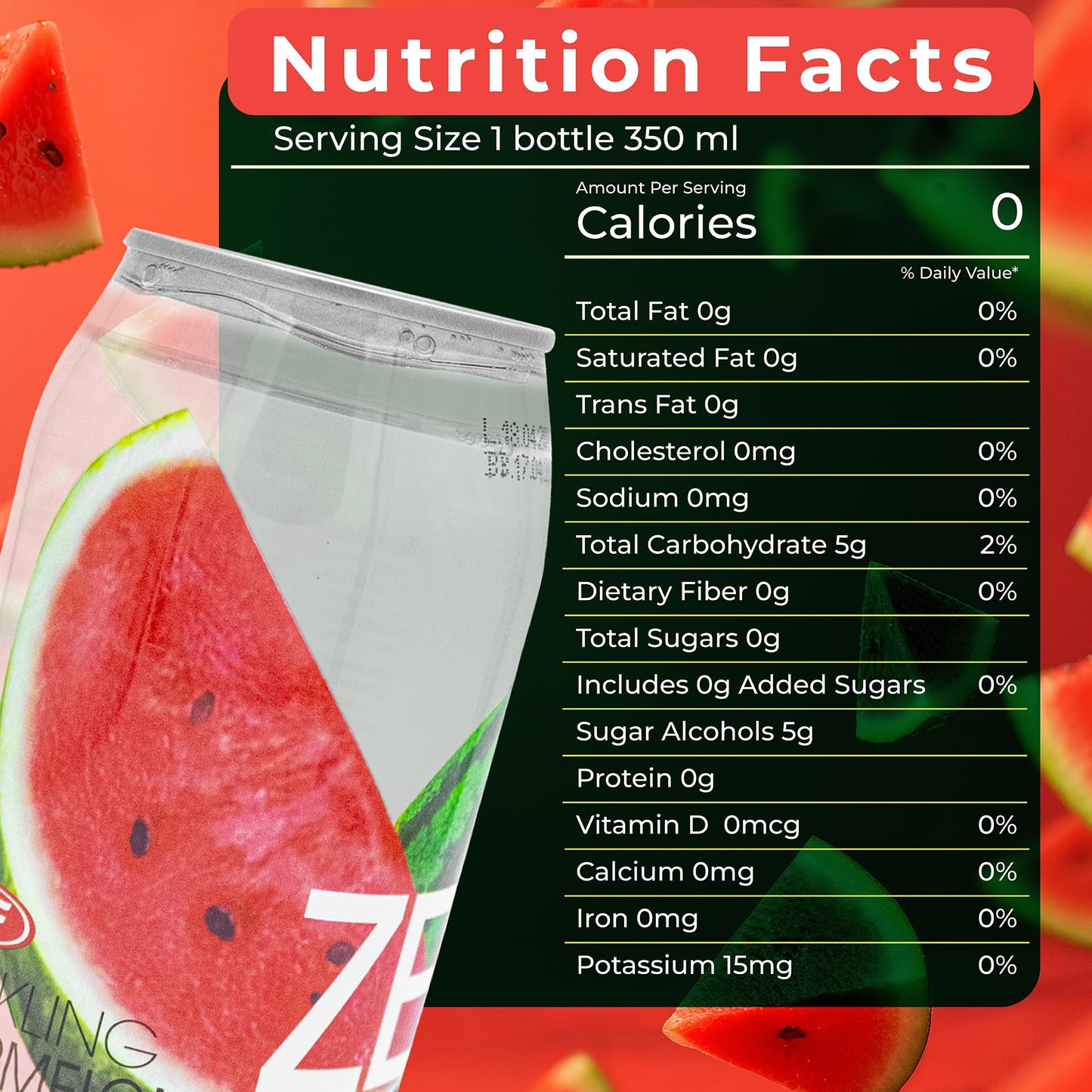 OKF Sparkling Juice Water Beverage Blend, Watermelon, No Preservatives, No Artificial Color, Gluten Free, Fat Free, 11.84 FL OZ, 24 Cans
