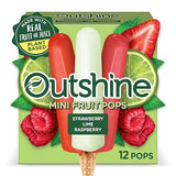 Outshine Fruit Ice Bars, Strawberry Lime & Raspberry, 18 Fl Oz Box