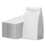 Culinware Kraft Paper Bags 3 Lb - Durable White Paper Bags for Snack, Lunch, Sandwich, Pastries, Popcorn, Grocery and Party Favor - Bulk Paper Bags
