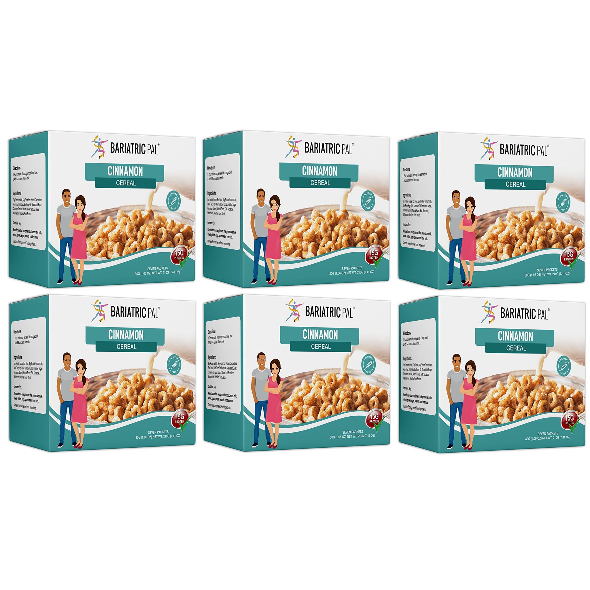 BariatricPal Protein Cereal - Cinnamon Vanilla (6-Pack)