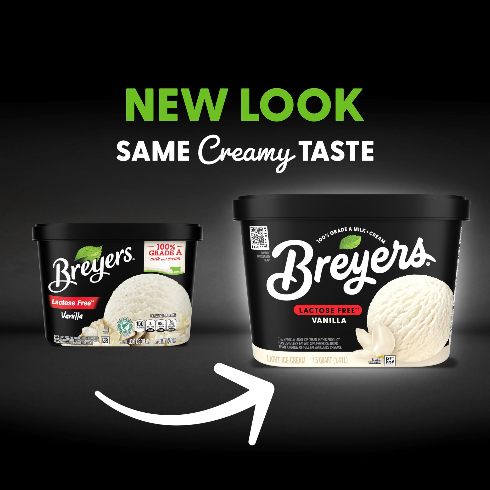 Breyers Light Low-Fat Vanilla Lactose-Free And Low-Calorie Ice Cream 48 oz