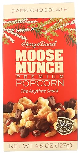 Moose Munch Dark Chocolate Holiday Caramel Popcorn
