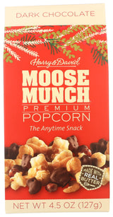Moose Munch Dark Chocolate Holiday Caramel Popcorn