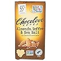 Chocolove Almonds, Toffee & Sea Salt Dark Chocolate Bar, 3.2 OZ