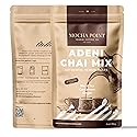 Mocha Point Adeni Chai Mix - Natural Black Tea with Ginger & Cardamom - Authentic Yemeni Taste Chai Tea Blend - Sugar-Free & Caffeinated - Enjoy Hot