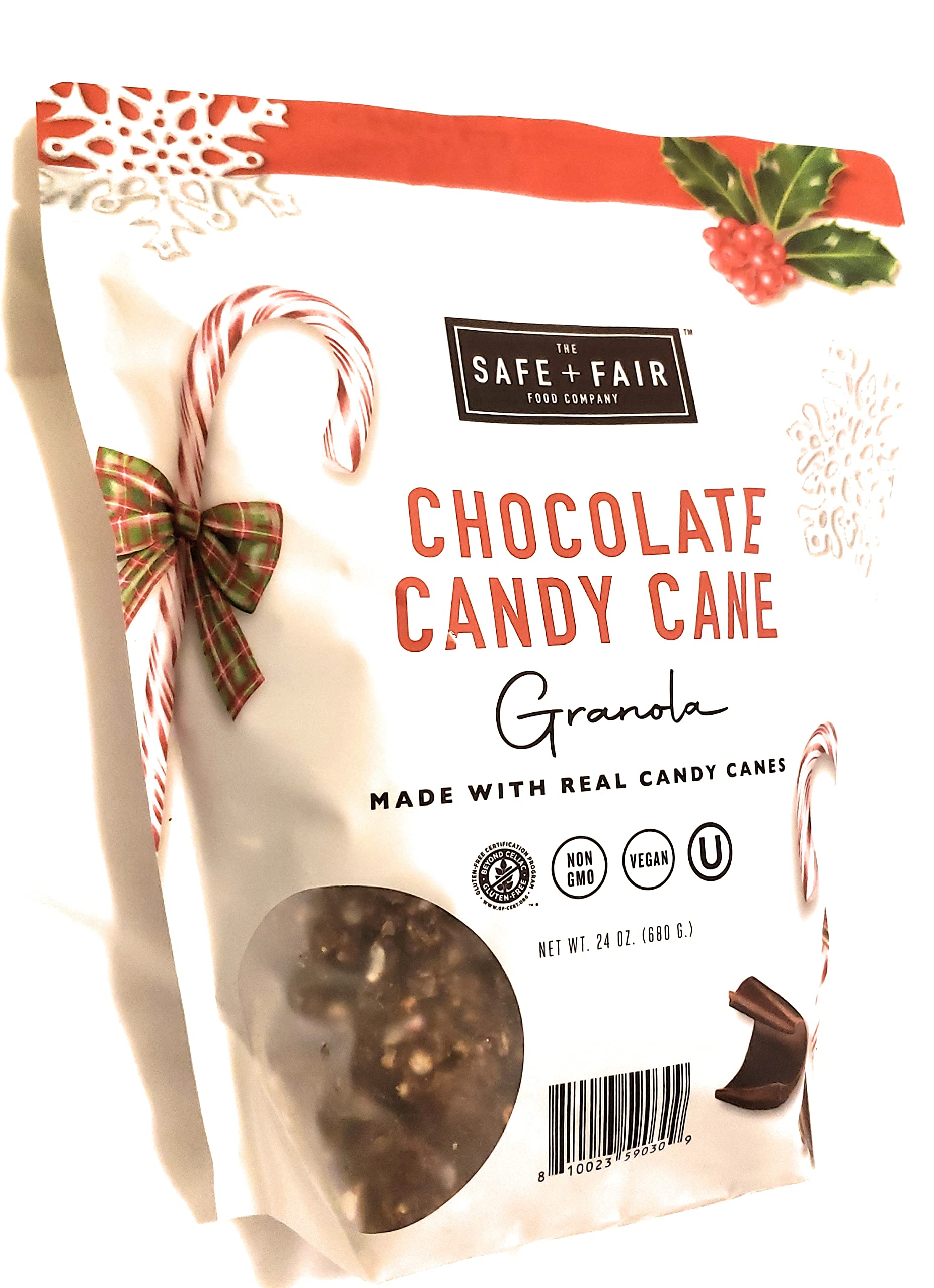 Safe + Fair Chocolate Candy Cane Granola (24 Ounce)