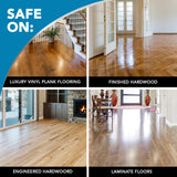 Weiman Hardwood Floor Cleaner and Polish Restorer Combo - 2 Pack - High-Traffic Hardwood Floor, Natural Shine, Removes Scratches, Leaves Protective