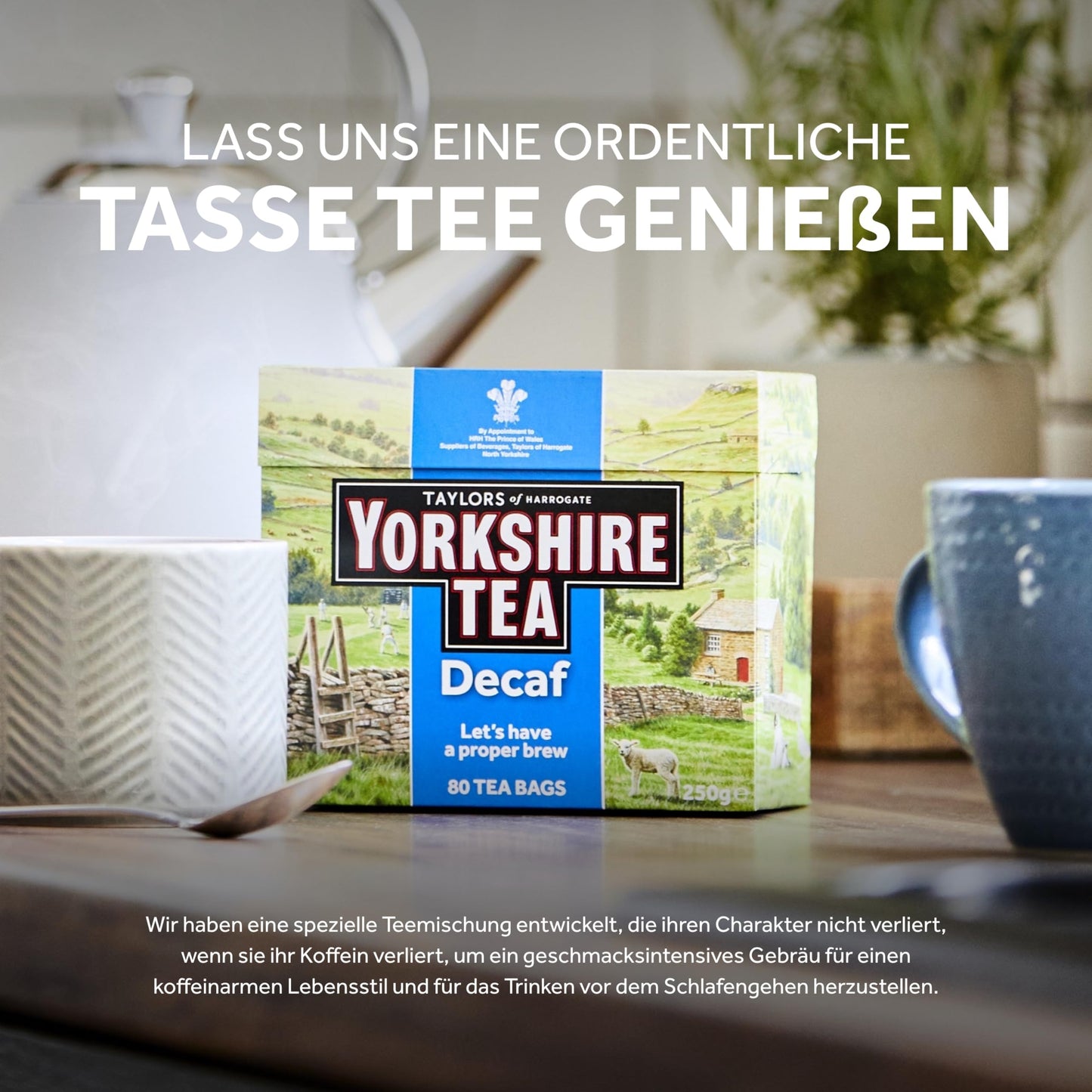 Yorkshire Decaffeinated Tea, 80 Teabags